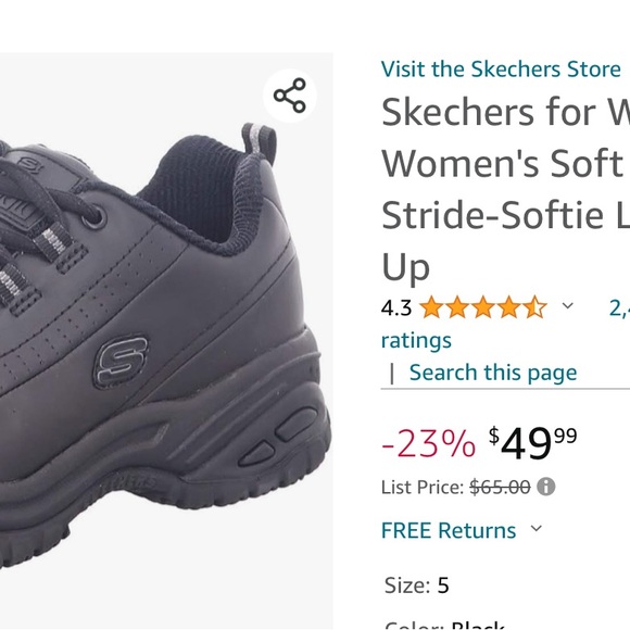 Skechers women’s work shoe - Picture 8 of 8